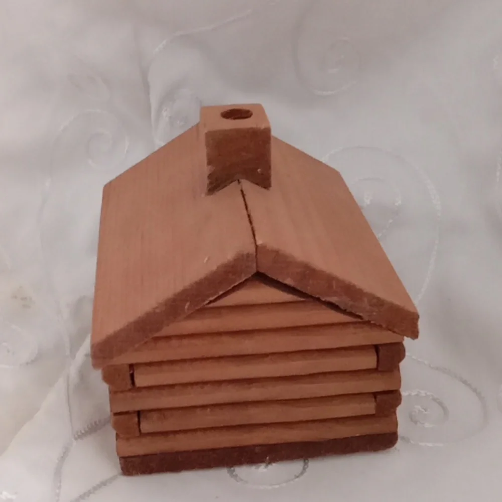 Trout What Not Tray And Log Cabin Storage Container